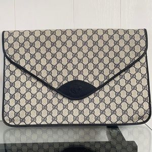 Gucci GG Canvas Clutch Bag